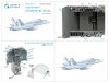 Quinta Studio QDS-32111 F/A-18A++ 3D-Printed & coloured Interior on decal paper (Academy) (Small version) 1/32
